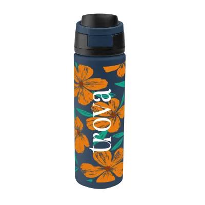 Recycled Stainless Steel Water Bottle Pop Open Lid - 24 oz - product view 5