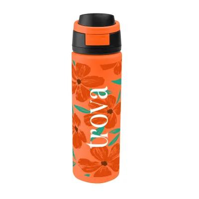 Recycled Stainless Steel Water Bottle Pop Open Lid - 24 oz - product view 6