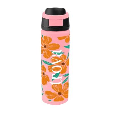 Recycled Stainless Steel Water Bottle Pop Open Lid - 24 oz - product view 7