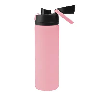 Recycled Stainless Steel Water Bottle Pop Open Lid - 24 oz - product view 23