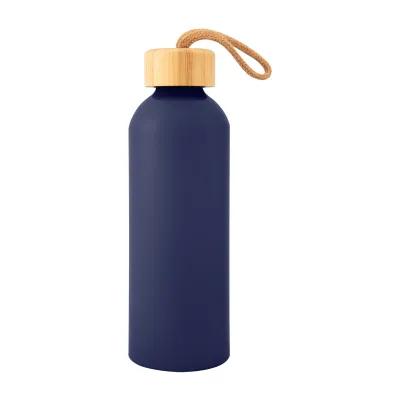 Recycled Aluminum Water Bottle with Bamboo Lid - 25 oz - product view 4