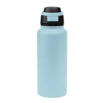 Recycled Stainless Steel Water Bottle Pop Open Lid - 32 oz - product view 7