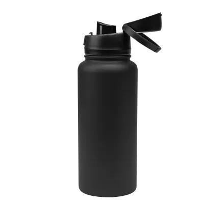 Recycled Stainless Steel Water Bottle Pop Open Lid - 32 oz - product view 8
