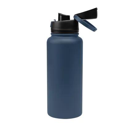 Recycled Stainless Steel Water Bottle Pop Open Lid - 32 oz - product view 20