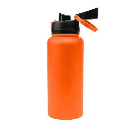Recycled Stainless Steel Water Bottle Pop Open Lid - 32 oz - product view 27