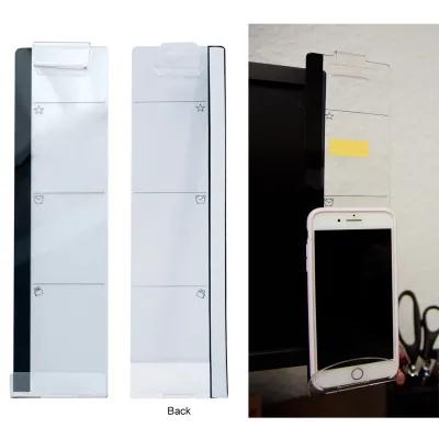 Acrylic Monitor Memo Board with Phone Holder - 3 x 12 in - product view 3