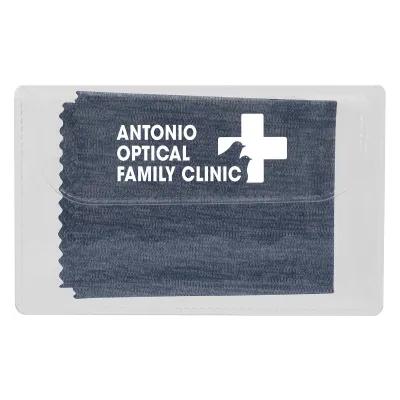 Heathered Cleaning Cloth in Protective Case - 6 x 6 in