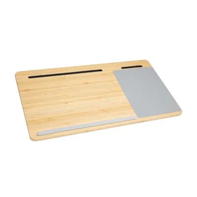 Bamboo Laptop Desk with Mouse Pad - 22 x 10 in - product view 4