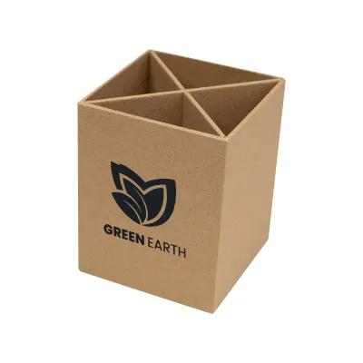 Pen Cup 4 Compartment FSC Certified - 3 x 4 in - product view 2
