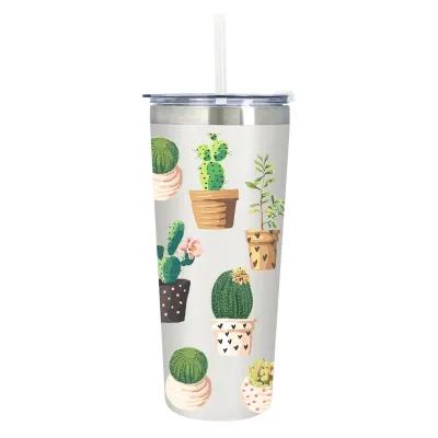 Insulated Tumbler with Flip Top Lid - 24 oz