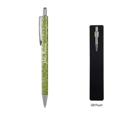 Ballpoint Pen Aluminum Glitter Crush Plunger