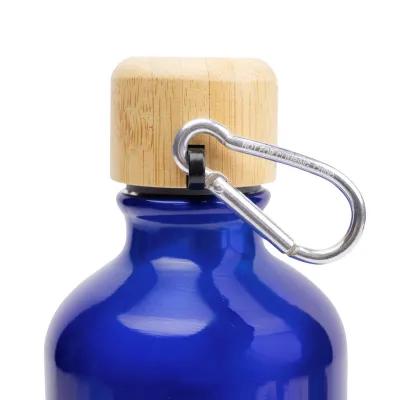 Water Bottle Aluminum Bamboo Lid Carabiner - 25 oz - product view 2