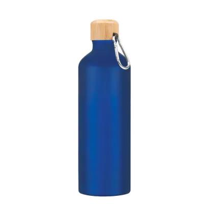 Water Bottle Aluminum Bamboo Lid Carabiner - 25 oz - product view 4