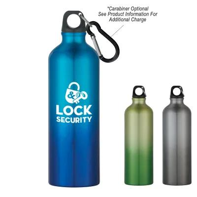Aluminum Water Bottle Gradient Design with Split Ring - 25 oz