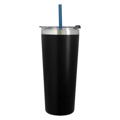 Insulated Tumbler Stainless Steel with Flip Top Straw - 24 oz - product view 8