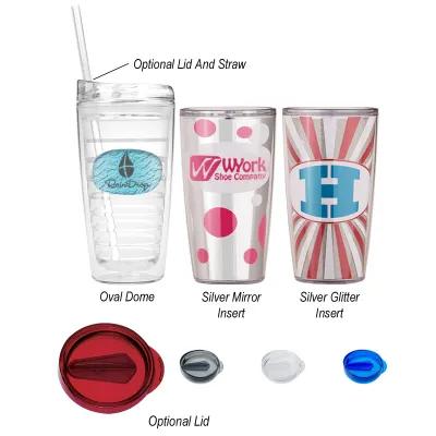 Tritan Tumbler Double Wall Insulated Insert Design - 16 oz