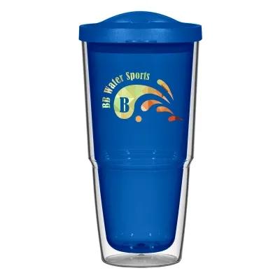 Insulated Tumbler Double Wall with Thumb-Slide Lid - 24 oz - product view 2