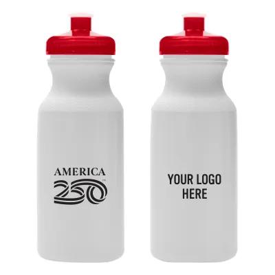 Water Bottle HDPE Push Pull Lid - 20 oz