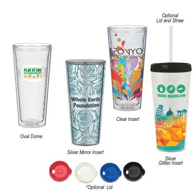 Tritan Tumbler Double Wall Swirl Design - 22 oz