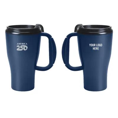 Mug Double Wall with Slider Lid - 16 oz