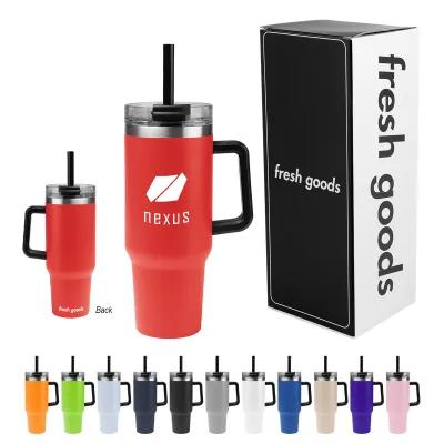 Insulated Tumbler Stainless Steel Handle - 40 oz