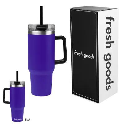 Insulated Tumbler Stainless Steel Handle - 40 oz - product view 5