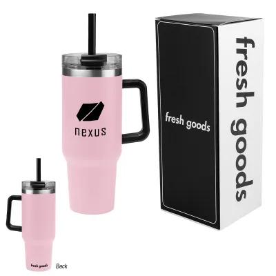 Insulated Tumbler Stainless Steel Handle - 40 oz - product view 6
