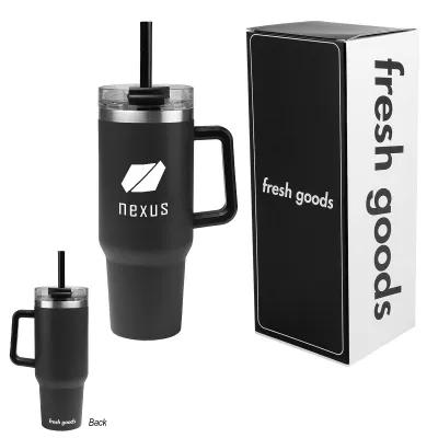 Insulated Tumbler Stainless Steel Handle - 40 oz - product view 20