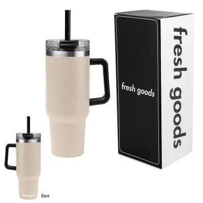 Insulated Tumbler Stainless Steel Handle - 40 oz - product view 24