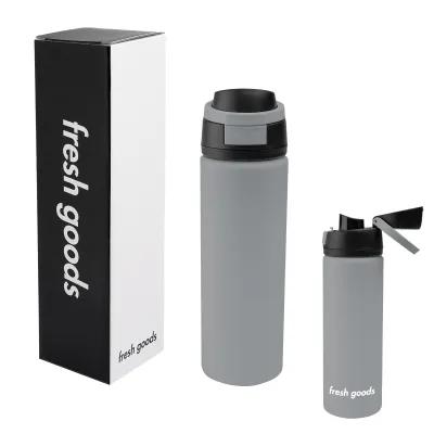 Water Bottle Recycled Steel Pop Sip Style - 24 oz - product view 2