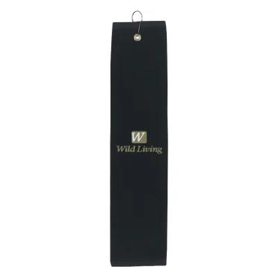 Golf Towel Cotton Tri-Fold Grommet - 16 x 25 in