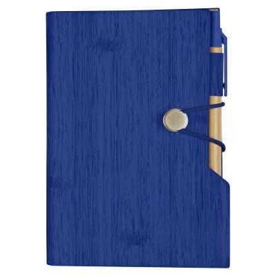 Notebook Woodgrain with Sticky Notes and Pen - 4 x 6 in - product view 3