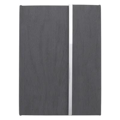 Padfolio Woodgrain with Sticky Notes and Pen - 5.25 x 7 in - product view 2