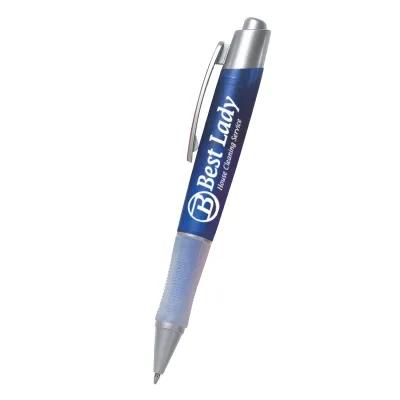 Ballpoint Pen Plunger Action with Rubber Grip - 5.75 in