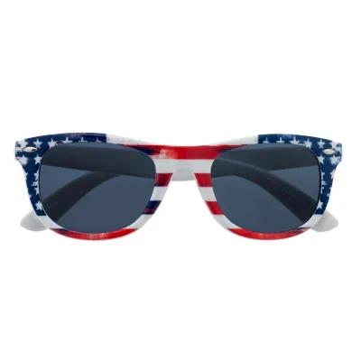 Sunglasses Patriotic Flag Pattern Malibu Style UV400 - product view 2