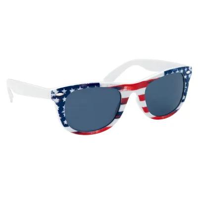 Sunglasses Patriotic Flag Pattern Malibu Style UV400 - product view 3