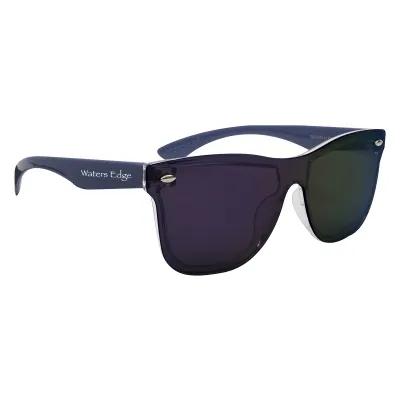 Malibu Sunglasses Shield Mirrored Lens ABS Frame
