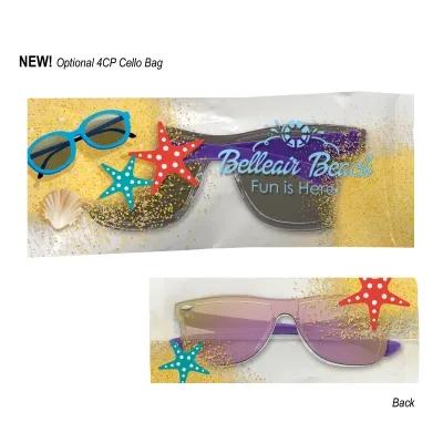 Malibu Sunglasses Shield Mirrored Lens ABS Frame - product view 6