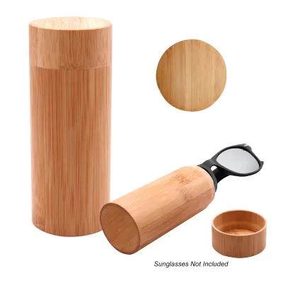 Bamboo Sunglass Case Biodegradable - 2.5 x 6.2 in - product view 1