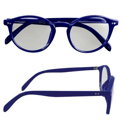 Round Blue Light Blocking Glasses ABS Frame - product view 2