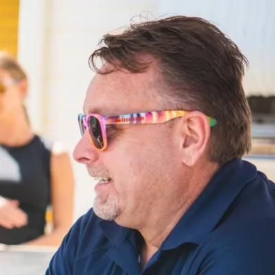 Tie-Dye Malibu Sunglasses ABS Frame UV400 - product view 1