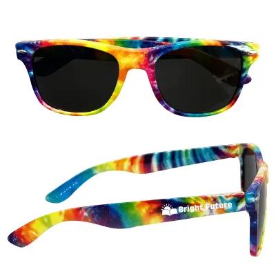 Tie-Dye Malibu Sunglasses ABS Frame UV400 - product view 3
