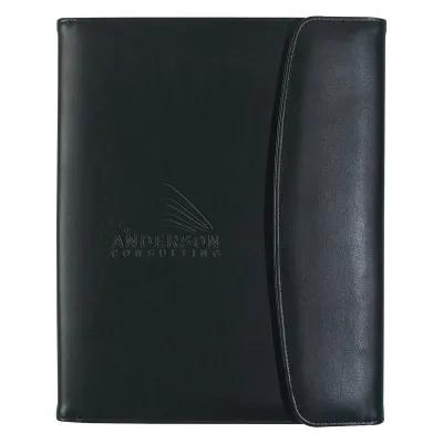 Portfolio Leather Look Snap Closure 30-Page Pad - 10 x 12.5 in - product view 3