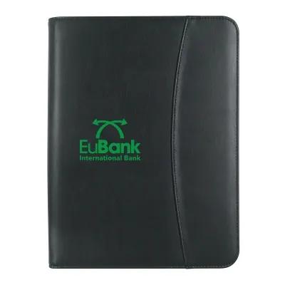 Portfolio Zippered Leather Look With Calculator - 10 x 13.3 in