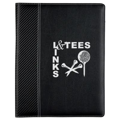 Portfolio Carbon Fiber Look PVC Cover 30-Page - 9.8 x 12.5 in