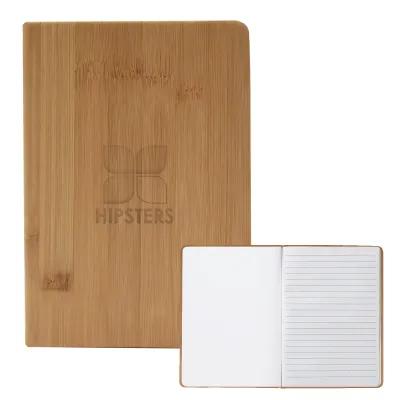 Hardcover Notebook Bamboo Look 80-Page Lined - 5 x 7 in - product view 3