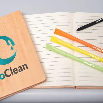 Hardcover Notebook Bamboo Look 80-Page Lined - 5 x 7 in - product view 5