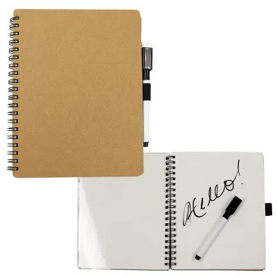 Spiral Notebook Dry Erase Reusable With Pen - 5.5 x 7 in - product view 2