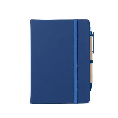 Hardcover Notebook With Sticky Notes Flags Pen FSC - 5 x 7 in - product view 2