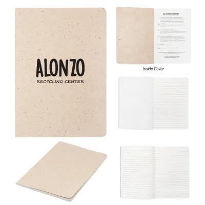 Hardcover Journal Lemongrass Upcycled - 5.75 x 8.25 in